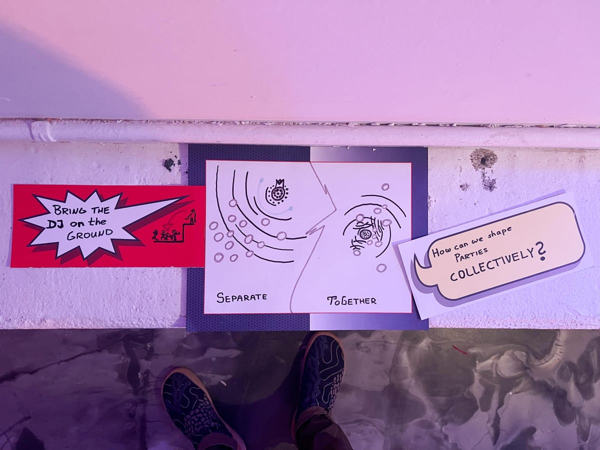 Ideation around partying together and separately