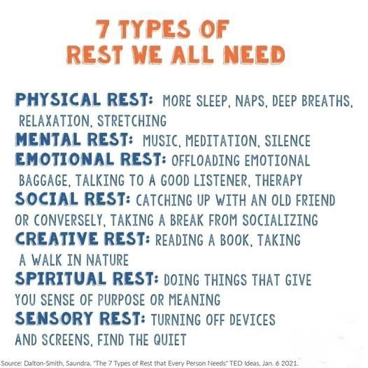 The 7 types of rest