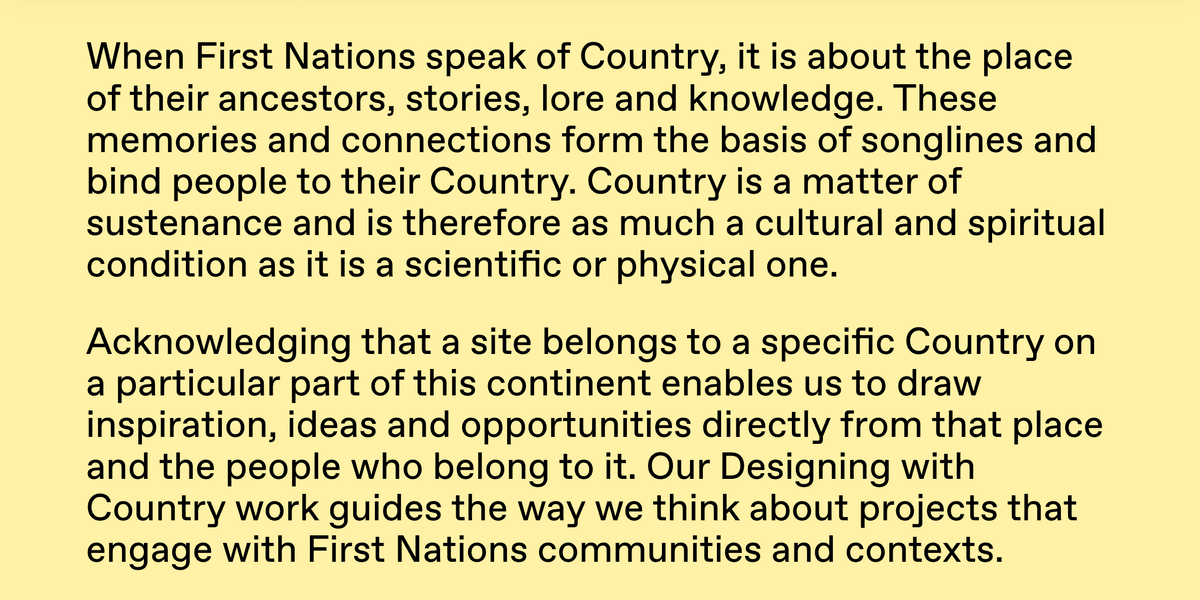 Designing with country
